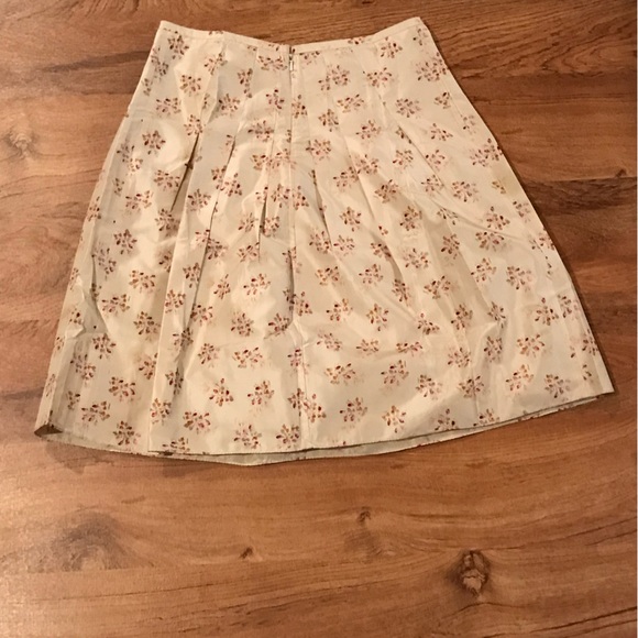 Stunning Rebecca Taylor Silk Flare Skirt With Pleats Size S 4 Lined Floral - Picture 4 of 5